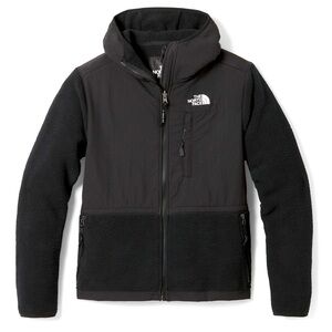 The North Face Women’s Black Retro Denali Fleece Hoodie Zip Up Jacket size XL